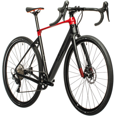 Bicicletta da Gravel CUBE NUROAD C:62 PRO Shimano GRX 40 Denti Nero/Rosso 2021 0